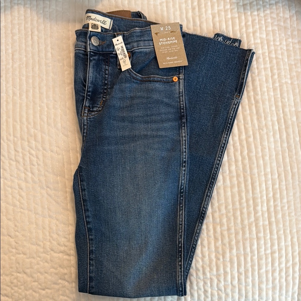 Madewell mid-rise stovepipe Jean